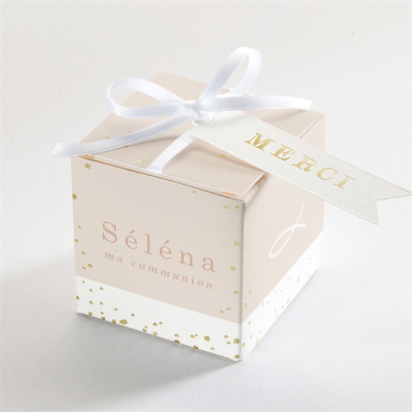 Boîte de dragées communion Pourpre réf.N340333