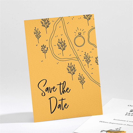 Save the date mariage bohême chic