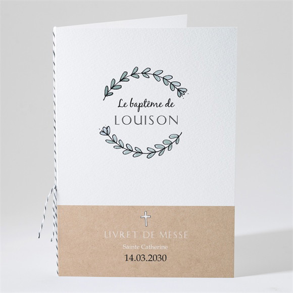 Livret de messe baptême Petit Programme réf.N491233