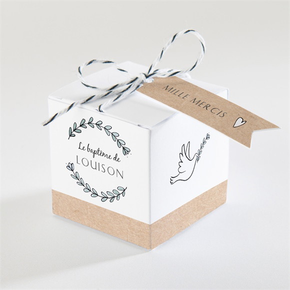 Boîte de dragées baptême Petit Programme réf.N340337