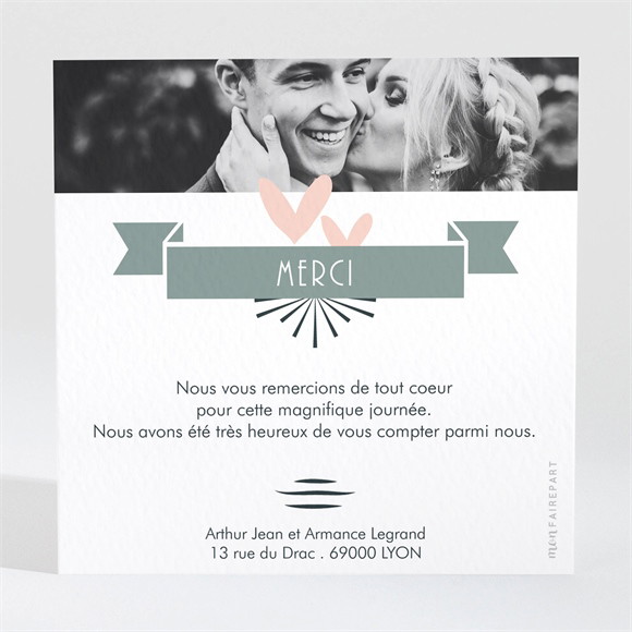 Remerciement mariage Petit Pele Mele réf.N3001655