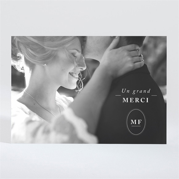 Remerciement mariage Bleu romantique Magnet réf.N11031