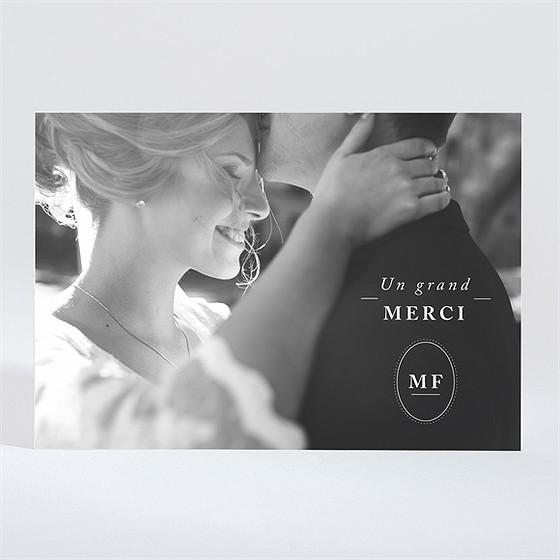 Remerciement mariage bleu romantique magnet