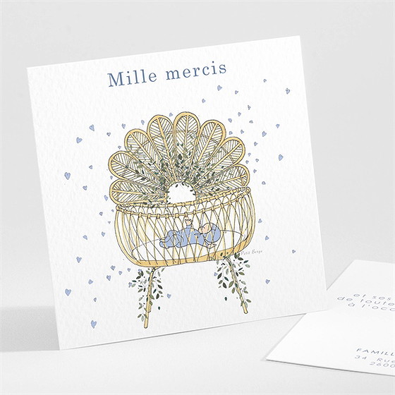 Remerciement naissance coeurs et poésie