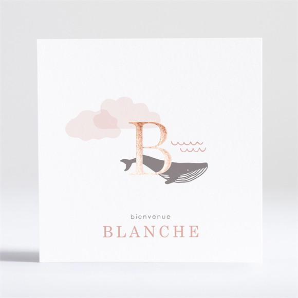 Faire-part naissance Ma petite Baleine réf.N351139