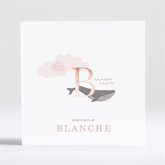 Faire-part naissance ma petite baleine