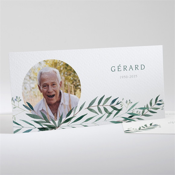Faire-part décès Mémento réf.N131108