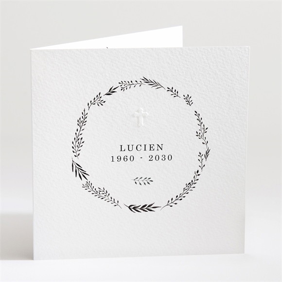 Faire-part décès Sobre réf.N451197