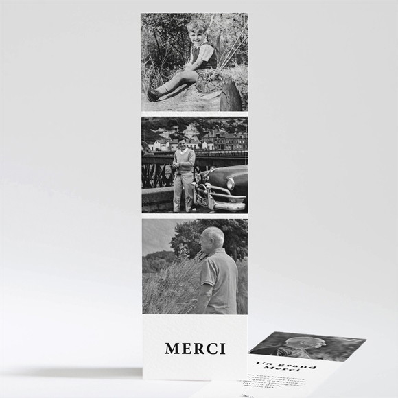 Remerciement décès Son Roman réf.N201227