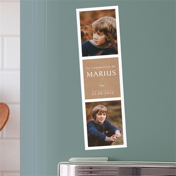 Faire-part communion Illustration végétale Magnet réf.N200345