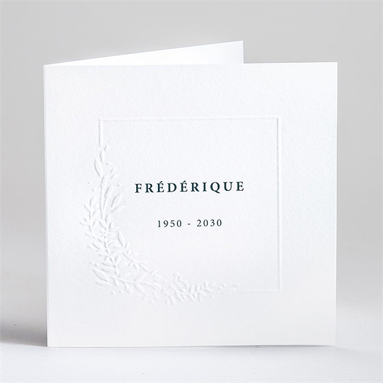 Faire-part décès sa signature