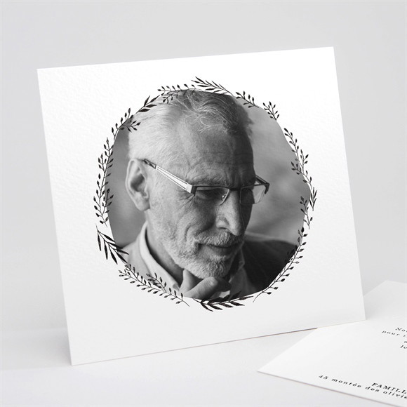 Remerciement décès Sobre réf.N311267