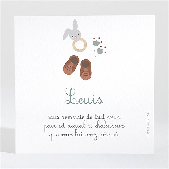 Remerciement naissance tendrement lui