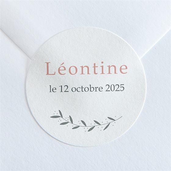 Sticker naissance tendre écrin