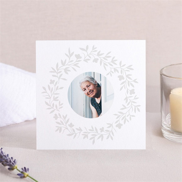 Remerciement décès Couronné réf.N301264