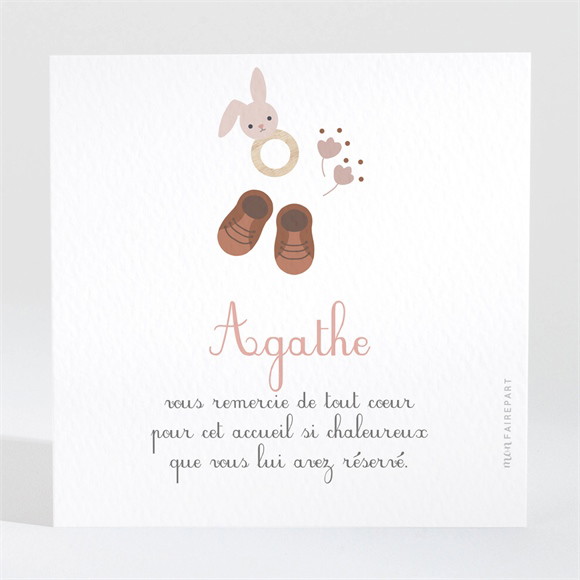 Remerciement naissance Mes petites affaires réf.N3001659