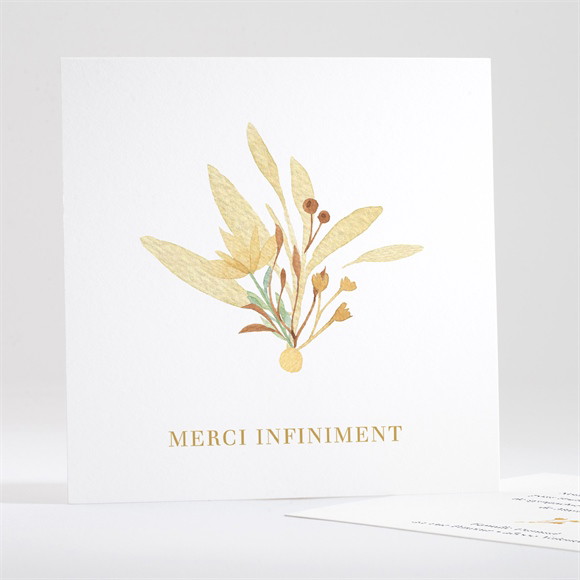 Remerciement décès Fleur Sauvage réf.N351144