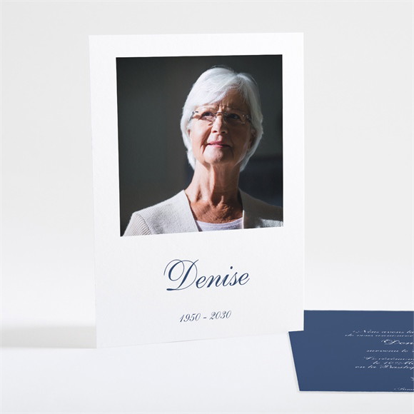 Faire-part décès Douceur et Harmonie réf.N25120