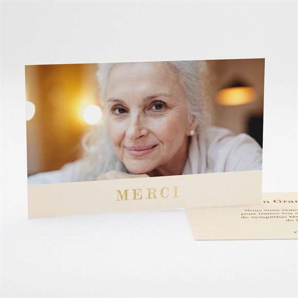 Remerciement décès Douceur et Foi réf.N17133