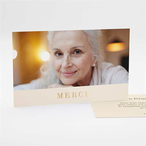 Remerciement décès douceur et foi