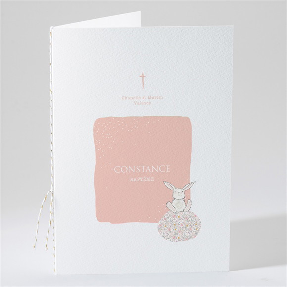 Livret de messe baptême Petit Lapin Baptême réf.N491234