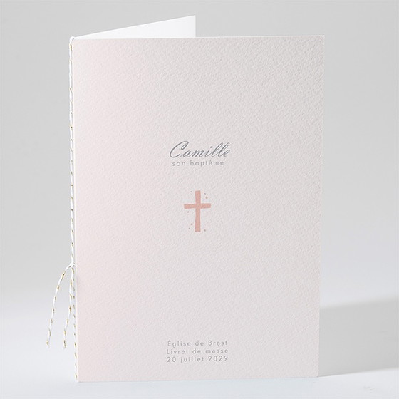 Livret de messe baptême mon petit marque page