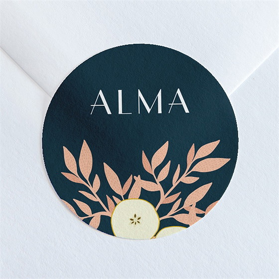 Sticker naissance elégant eclat