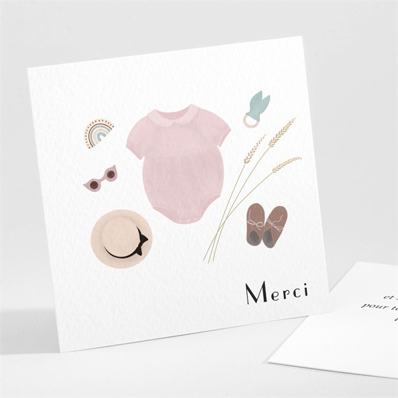 Remerciement naissance Son petit Look réf.N301270