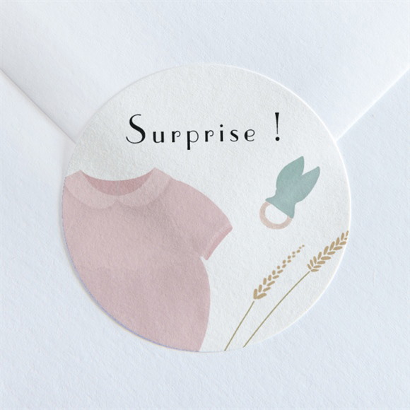 Sticker naissance Son petit Look réf.N360149