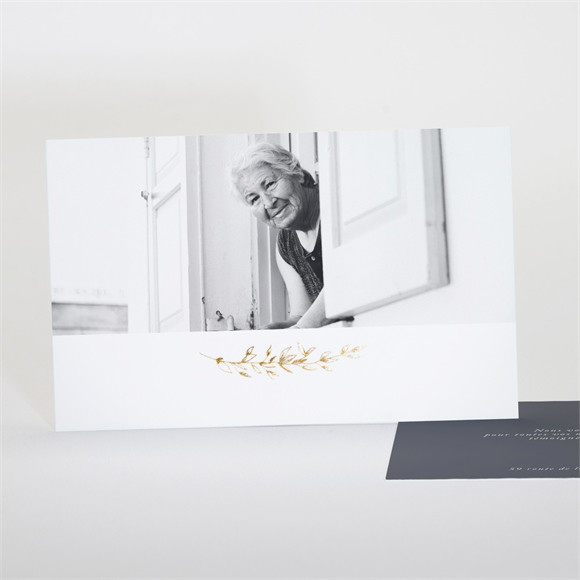 Remerciement décès Belle Nostalgie réf.N17135