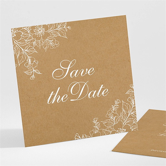 Save the date mariage belle découverte