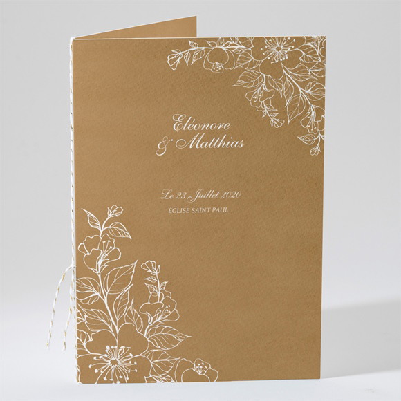 Livret de messe mariage Belle découverte réf.N491237