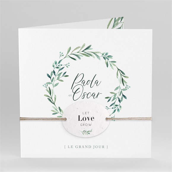 Faire-part mariage Semer notre Amour réf.N451214