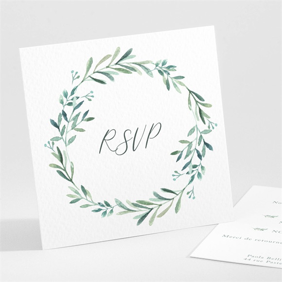 Carton réponse mariage Semer notre Amour réf.N301277