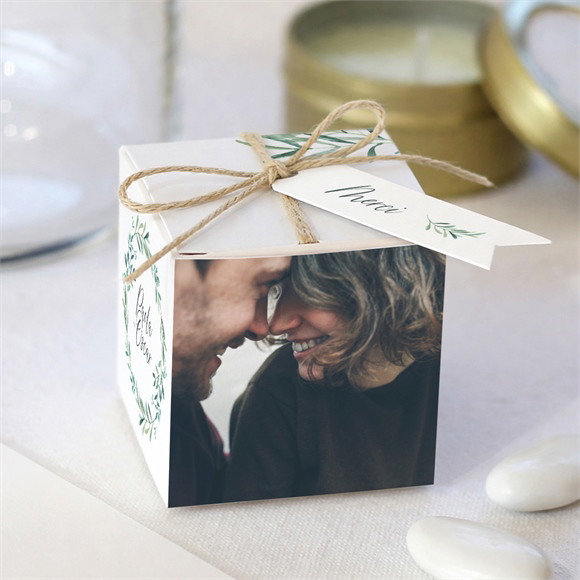 Boîte de dragées mariage Semer notre Amour réf.N340348