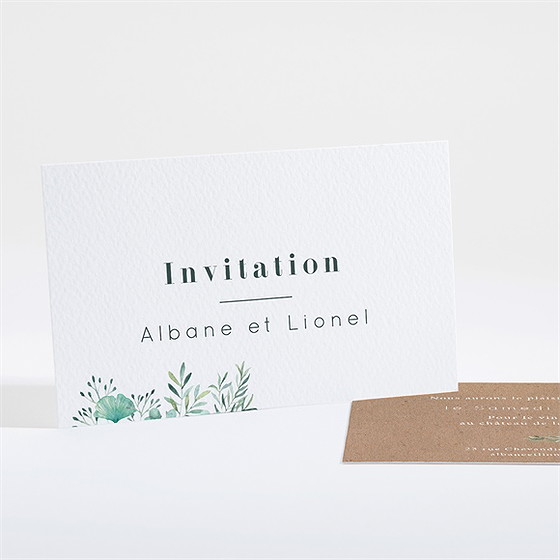 Carton d'invitation mariage let love grow !
