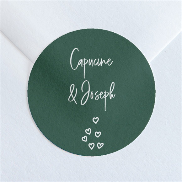 Sticker mariage Trésor en médaillon réf.N360161