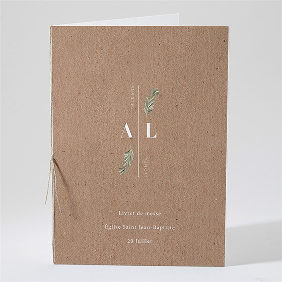 Livret de messe mariage let love grow !