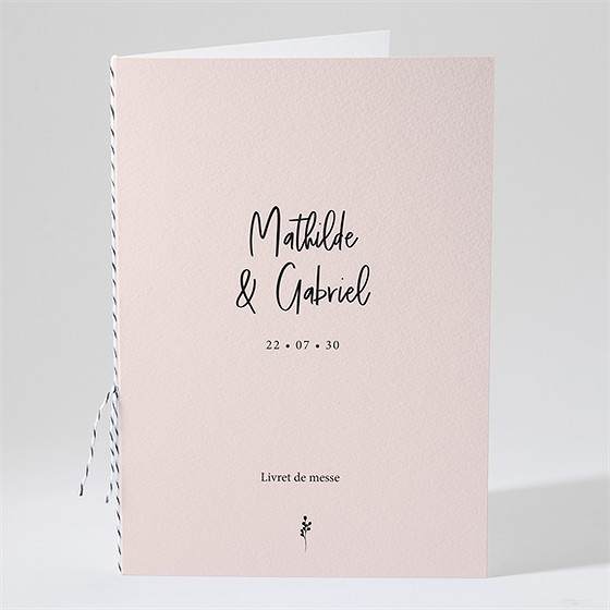 Livret de messe mariage dites-le avec des fleurs