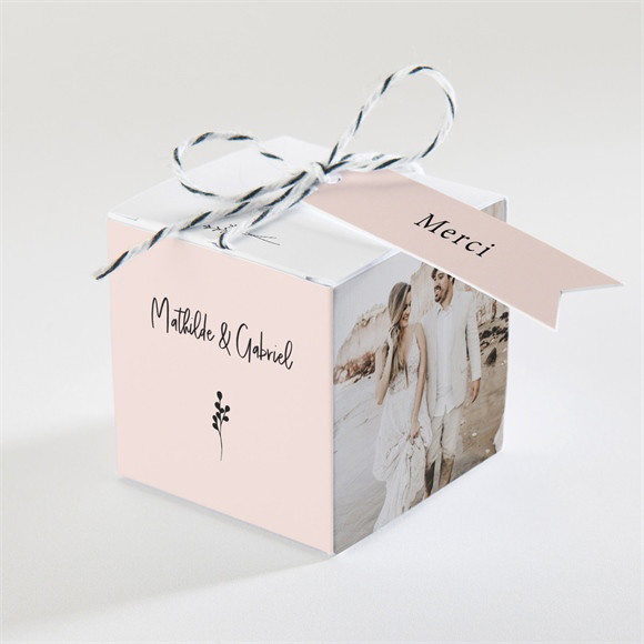Boîte de dragées mariage Dites-le avec des fleurs réf.N340345