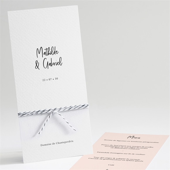 Menu mariage Dites-le avec des fleurs réf.N221149