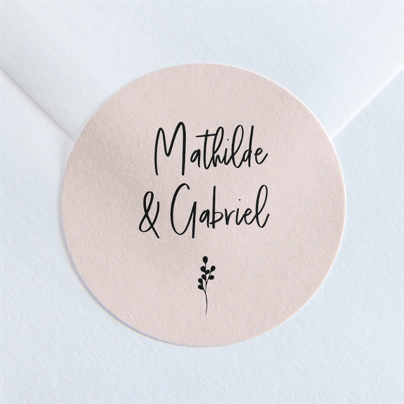 Sticker mariage Dites-le avec des fleurs réf.N360158