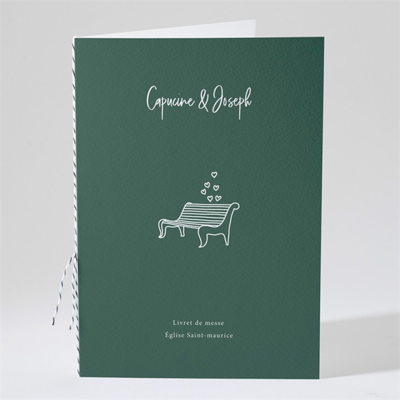 Livret de messe mariage Trésor en médaillon réf.N491244