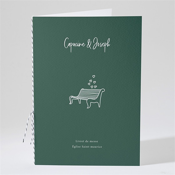 Livret de messe mariage trésor en médaillon