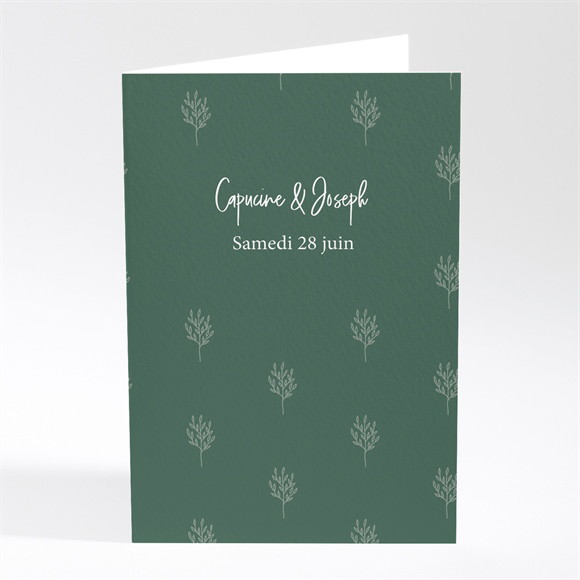 Menu mariage Trésor en médaillon réf.N401834