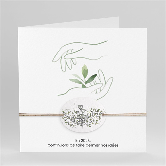 Carte de voeux Faîtes germer vos idées ! réf.N451218