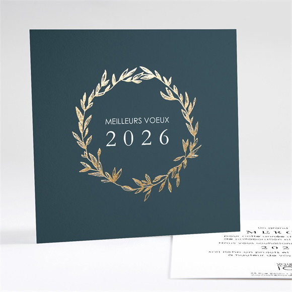 Carte de voeux Couronne dorée réf.N351157