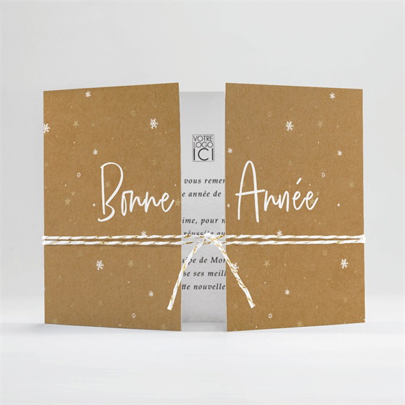 Carte de voeux Voeux enneigés réf.N70176