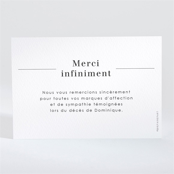 Remerciement décès Son Hommage réf.N11052