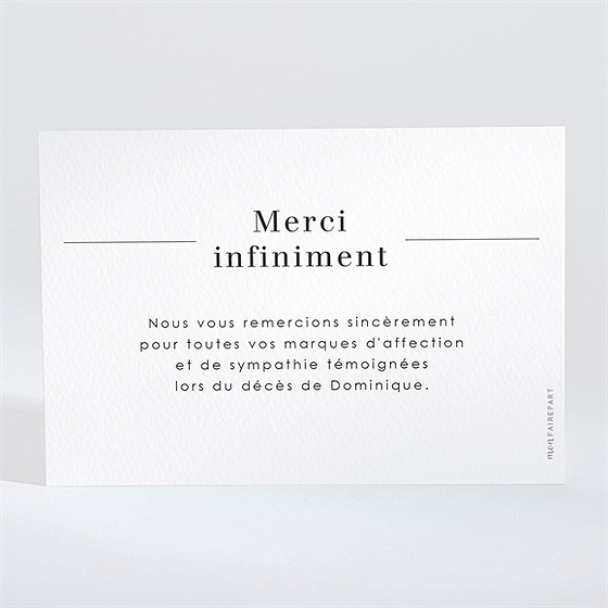 Remerciement décès son hommage